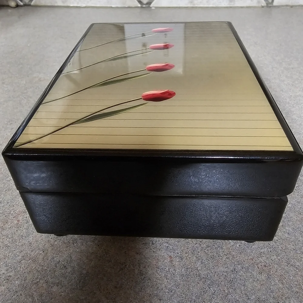Vintage REUGE MUSIC BOX, Swiss Musical Movement  Evergreen Roses WORKS